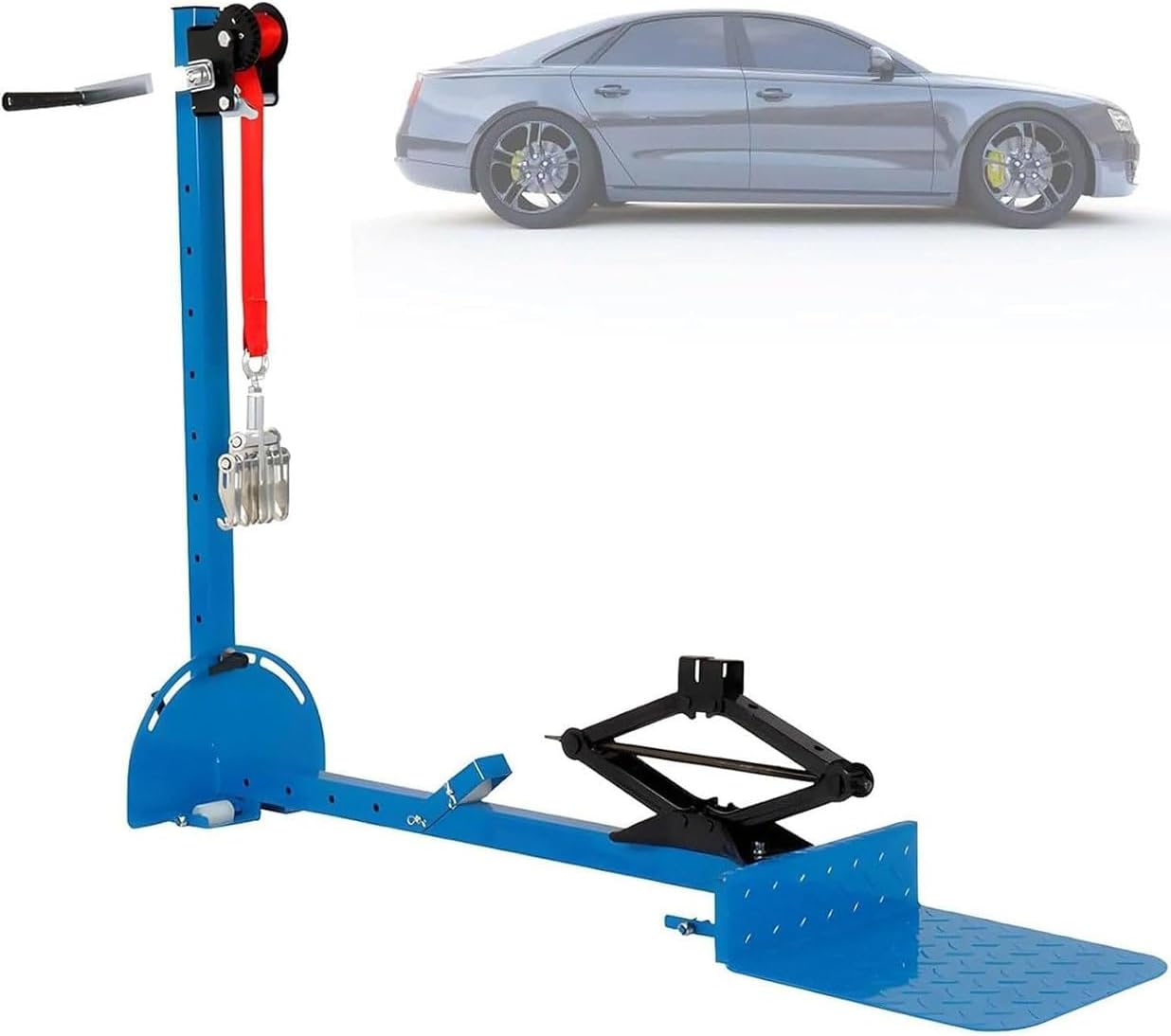 Heavy-Duty Car Dent Repair Puller Kit - 600kg Pulling Force, Paintless Tool for Wheel Arches, Fenders & Door Sills - Easy DIY Auto Body Repair Solution