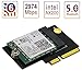 Sintech NGFF M.2 (Key-A+E/Key-E) to Half-Size Mini PCI-E Express Card,Compatible with Intel AX201 AX200 9260 8265 8260 7260 Card