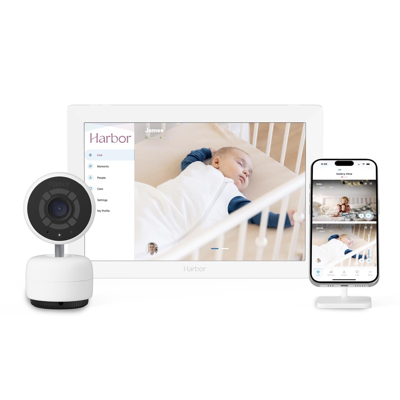 Smart Baby Monitor with 10” Tablet - The Most Reliable Way to Monitor Your Baby with or Without Internet - Private & Secure - Travel Friendly - Supports 2+ Cameras - Lifetime Membership