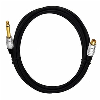 6.35mm to RCA, RCA to 1/4 Mono TS Cable, Gold Plated 6.35mm Mono Female to RCA Male Audio Interconnect Cable 6Feet/1.8M