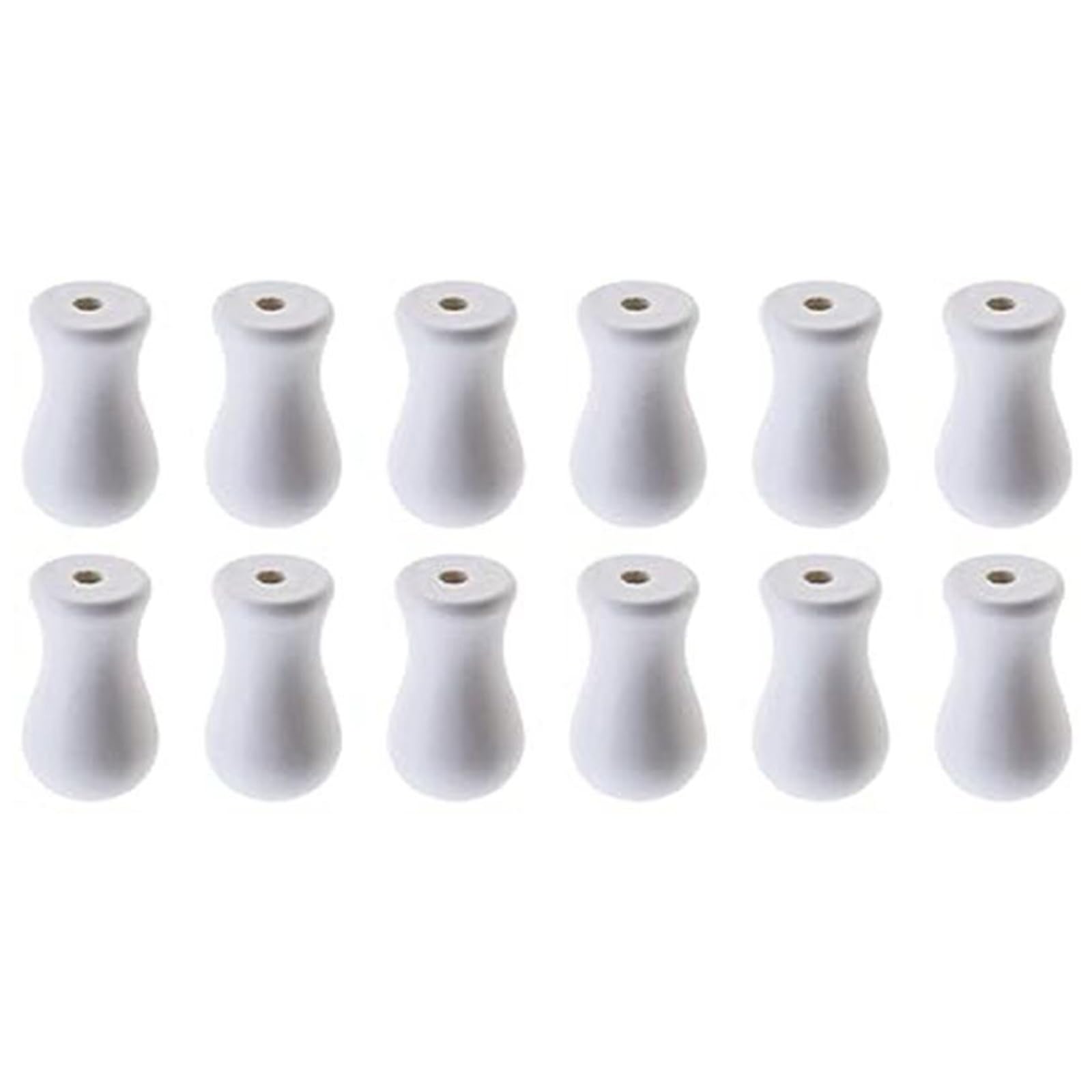 Kalttoy Wood Cord Knobs for Window Dressings Pack of 12 Window Blind Shade Pendants Tassels Pull End Curtain Craft Accessories Wood Cord Tassels