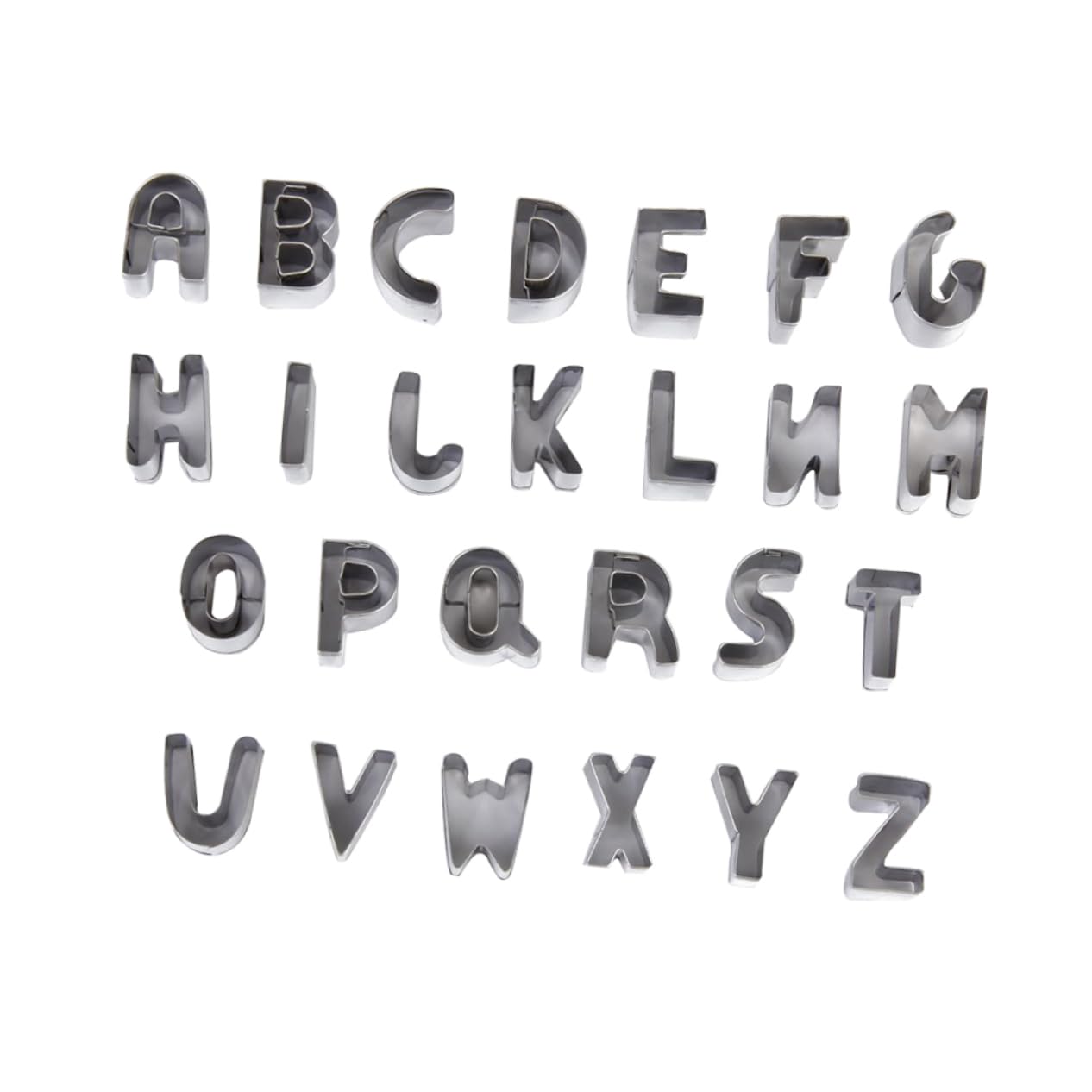 ABOOFAN 78 Pièces Moules à biscuits réutilisables Moules à biscuits pour pâte d'amande moules à gâteaux alphabet coupe-gâteau alphabet emporte-pièces lettre moule à