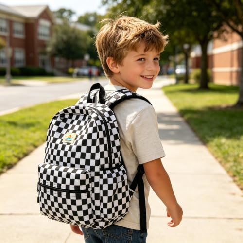 Image of STEAMEDBUN Kids Backpack for Boys Girls 5-8, 15inch Girls Boys Backpacks Kindergarten