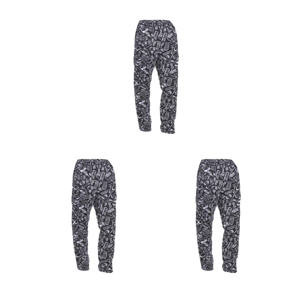 Chef Baggy Pants Chef Uniform Cook Culinary Appare Chili Wzór L