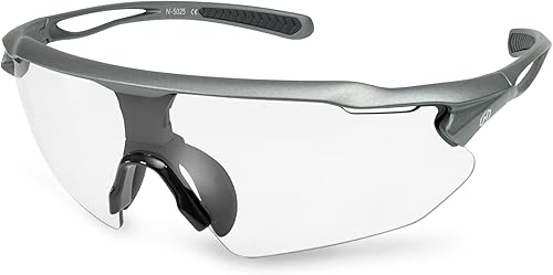Nordik AKSEL - Lentes de ciclismo TR90 con marco de protección UV para mujeres y hombres, gafas de sol deportivas
