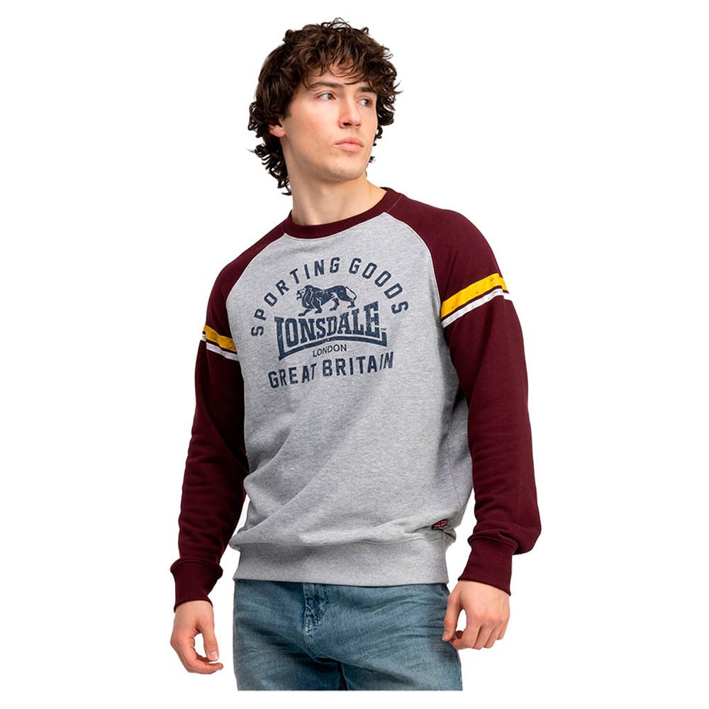 Lonsdale Men's Gris Sweatshirt Bregis
