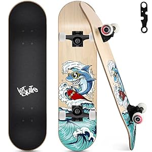 Ryvorbe SB-3108RP-Shark Anfänger Skateboard