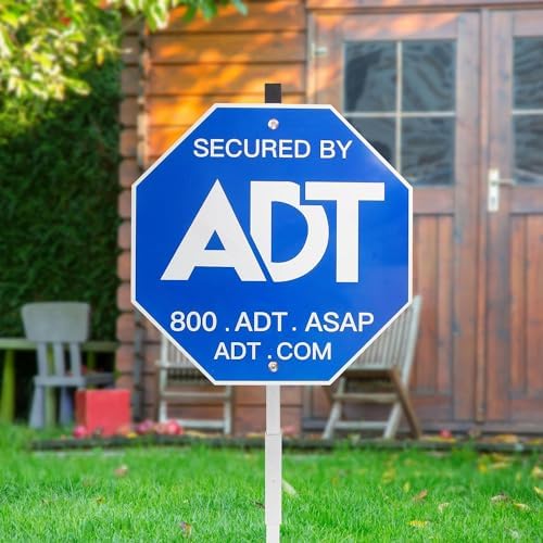 Amazon.com: Security Signs &amp; 8 Pcs ADT Window Stickers 28" ADT Yard ...
