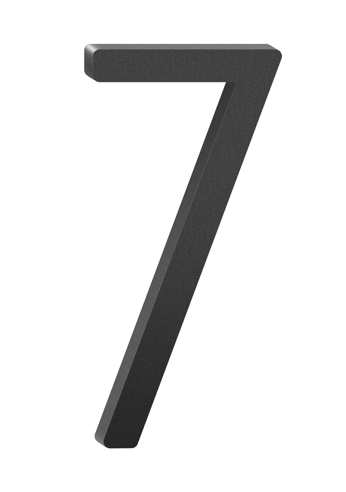 Numéros D'adresse De Maison Flottants En Aluminium, 1 Pièce, 10 Pouces, Lettres Métal Moderne for Porte Extérieure Noire(7)