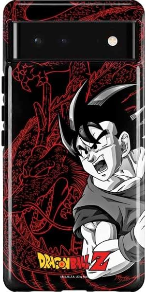 Skinit Pro Phone Case Compatible with Google Pixel 6 - Officially Licensed Dragon Ball Z Goku and Shenron Design