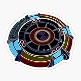 Pack of 2 3' Stickers - Electric Light Elo Retro Neon Orchestra Sticker Graphic - Die Cut Sticker, High Resolution Top Grade Vinyl