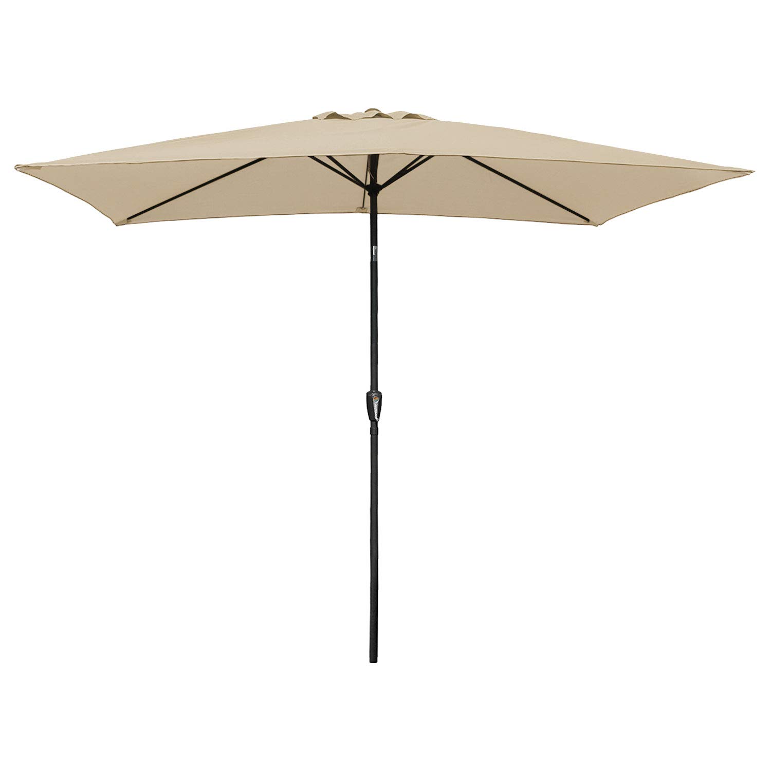 Happy Garden HAPUNA sombrilla rectangular recta 2x3m beige con manivela. Sombrilla recta basculante.