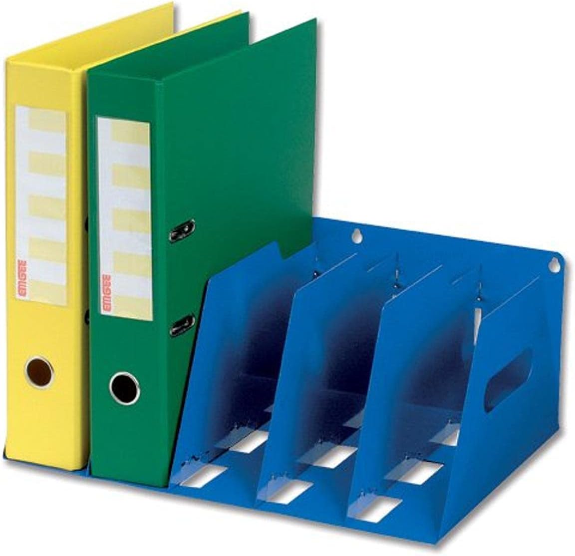 Lever Arch Filing Rack Portable Rigid Metal W425xD300xH160mm Blue Ref LAR5BLUE