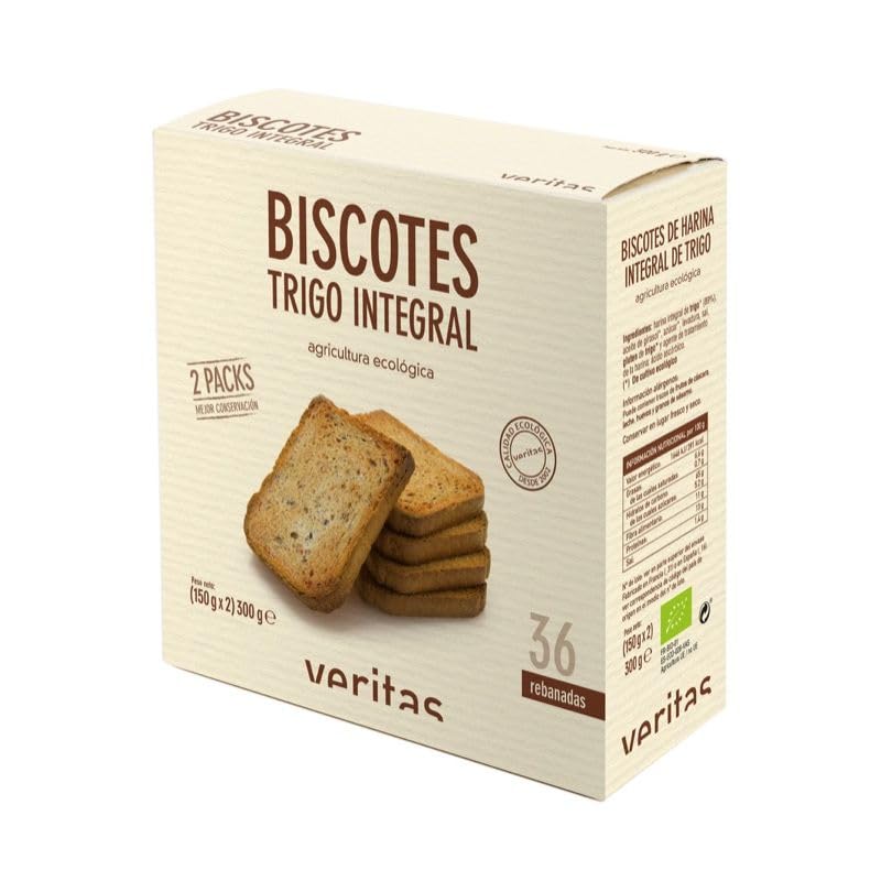 Veritas Biscotes Trigo Integral 300g ecológicos