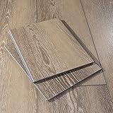 12” Cut Sample Vinyl Plank, DIY Click Installation, 40 Mil Wear Layer, Waterproof Flooring, Elmstead