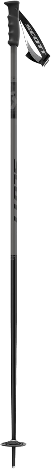 Scott Signature Ski Poles – All-Mountain Alpine Poles with 18mm Aluminum Alloy Shaft, Slash Grip, Re-Entry Strap & 70mm All-Mountain Basket, Resort & Groomed Terrain Skiing - 135