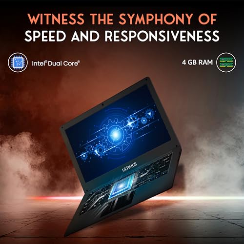 FUTOPIA Ultimus Intel Dual Core ~2.8GHz (4 GB/128 GB EMMC Storage/Windows 11 Home) NU14U3INC43BN-MB Thin and Light Laptop (14.1 inch, Matt Black,... - Image 3