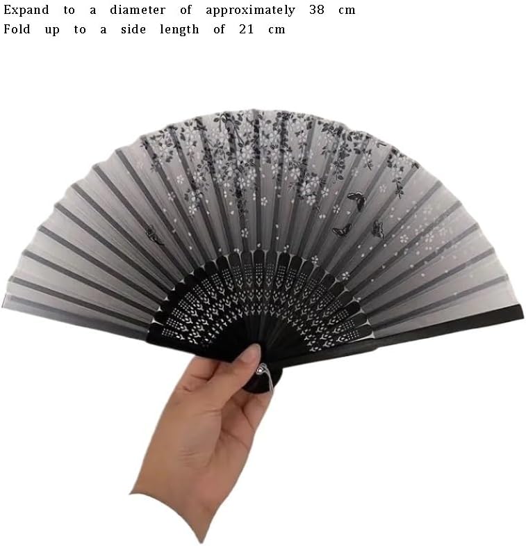 Cherry Blossom Fan Ancient Folding Portable Wearable Photo Taking Decorative