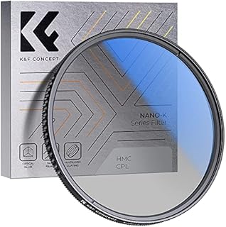 K&F Concept 67mm Circular Polarizer Glass Filter Ultra-Slim, 18 Multi Layer Coatings Circular Polarizing Filters for Camera Lens