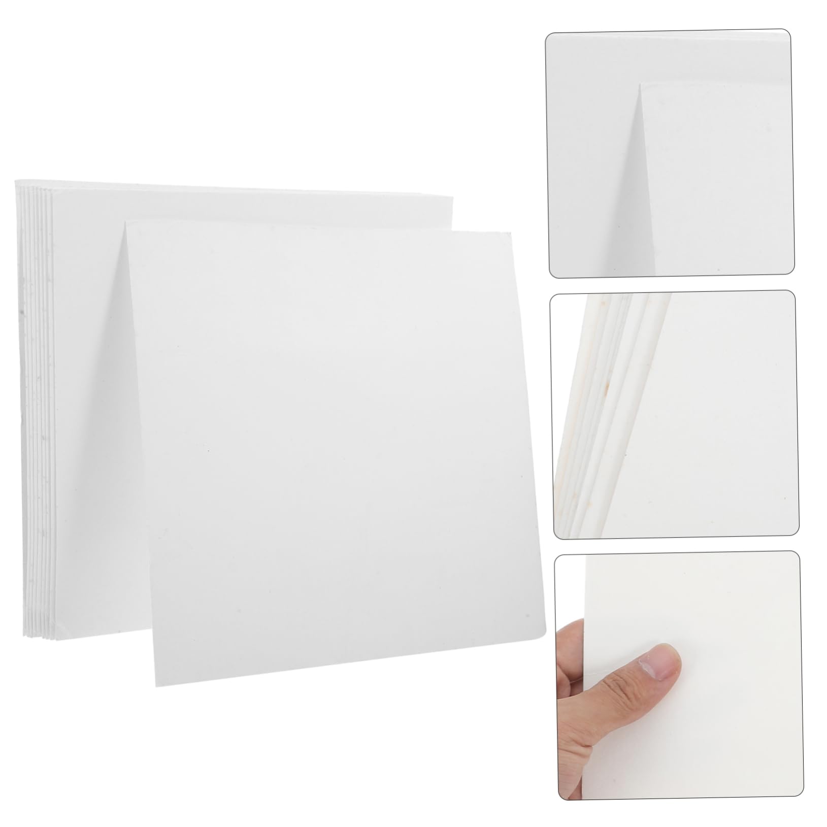 Papel de Filtro Cualitativo para Laboratorios 10 Uds 30x30 Cm | Blanco, Papel de Alta Absorción, Filtración de Agua y Separación Rápida de Impurezas y Aceites