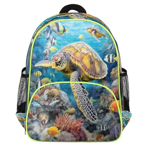 Sac à dos de voyage pour enfants motif océan idéal comme petit sac à dos d'école mixte