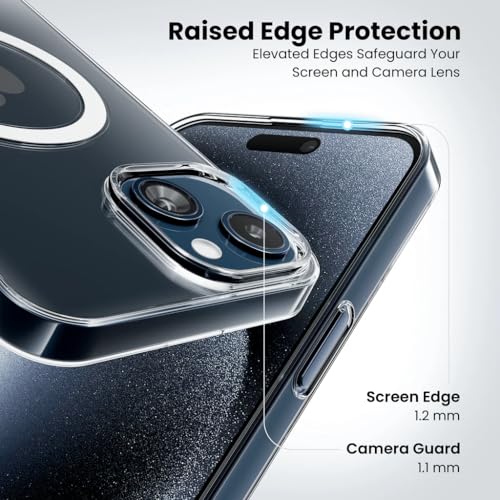 Image of Anti-Yellow Clear Case for iPhone 13 / iPhone 14 | UV Shield Technology | Zero-Yellowing Formula | MagSafe Compatible | Drop Protection (TPU + Polycarbonate | Crystal Clear)