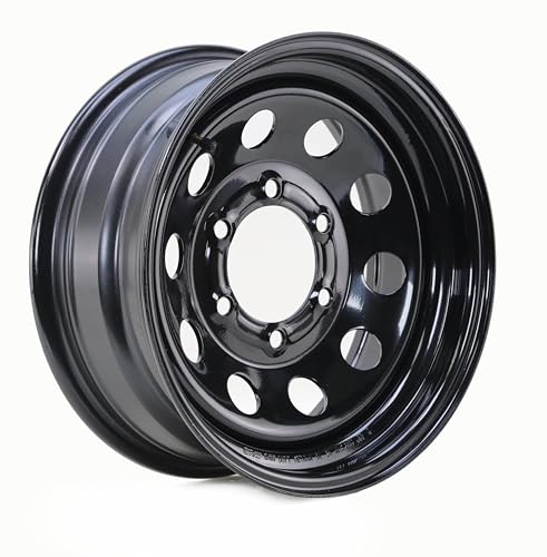 Image of Free Country Trailer Tire Wheel ST225 /75R15 10PR E 117N 6X5.5 Black Mod Rim