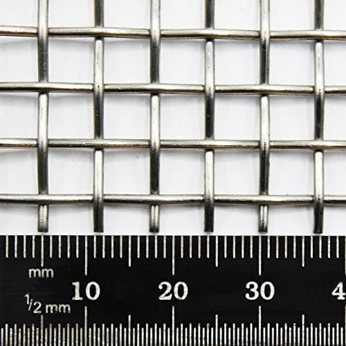 Heavy Duty Stainless Steel Woven Wire Mesh Grille | 4 Mesh, 5mm H...