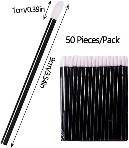 400 Stück Lippenpinsel, BetterJonny Make Up Lippenstift Pinsel Lipgloss Concealer Pinsel Lippenstift Stab Applikator Lippenapplikator Werkzeug für Perfekt Lippen Makeup (Schwarz)