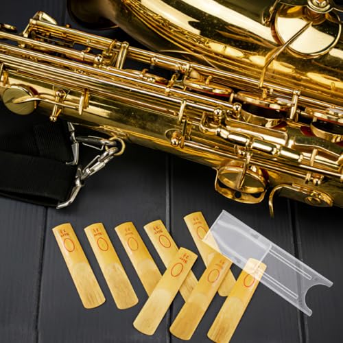 Hemoton 4 Pack Transparent Clarinet Reed Case, Saxophone Reed Storage Holder for Alto Tenor Soprano Sax, Individual Plastic Cover Box with Ventilation, Single Hard Protector - Thumbnail 2