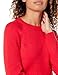 Amazon Essentials Damen-Pullover mit Rundhalsausschnitt, Klassische Passform, weich, langärmelig, Rot, Größe M