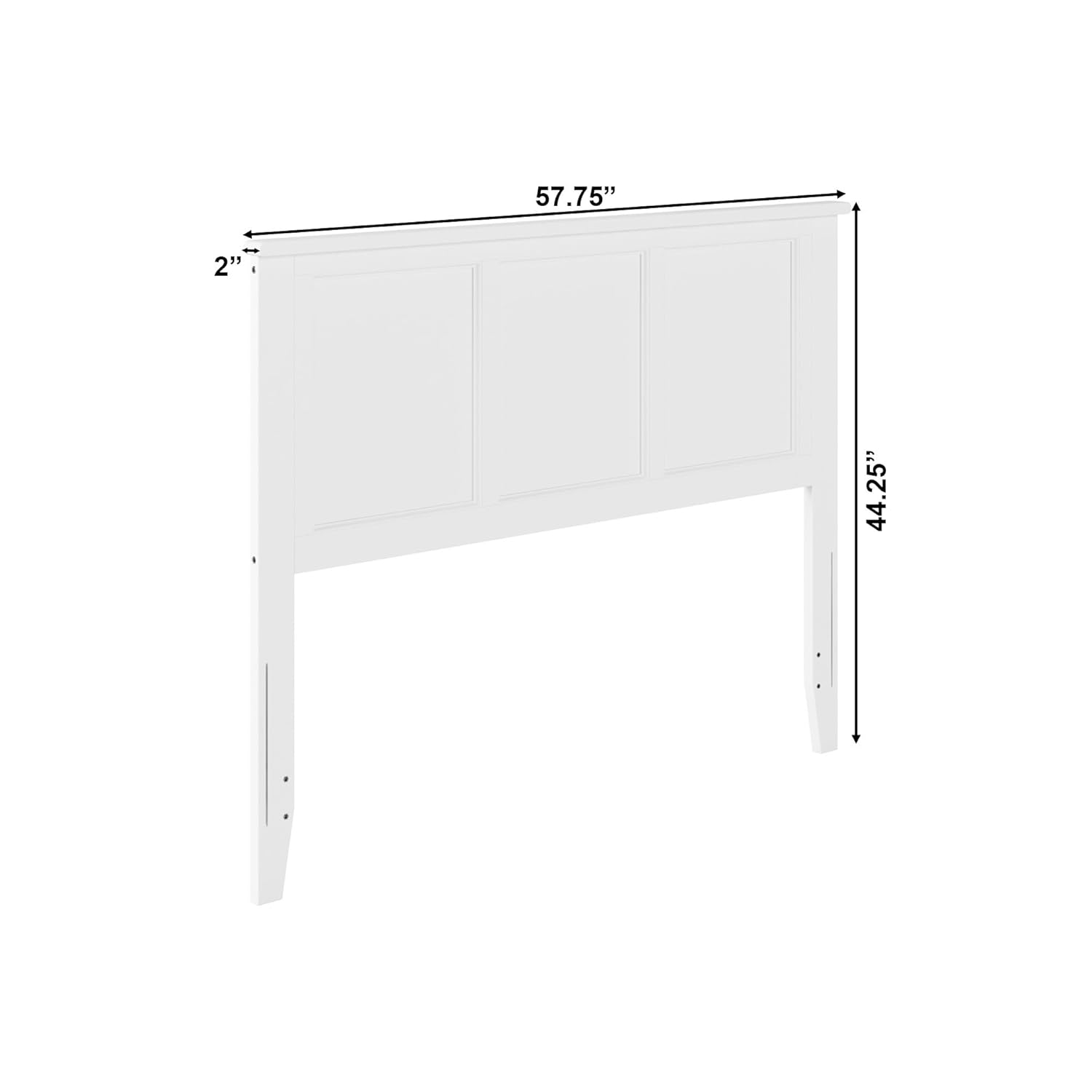 Atlantic Furniture AR286832 Madison Headboard Full White - Image 3