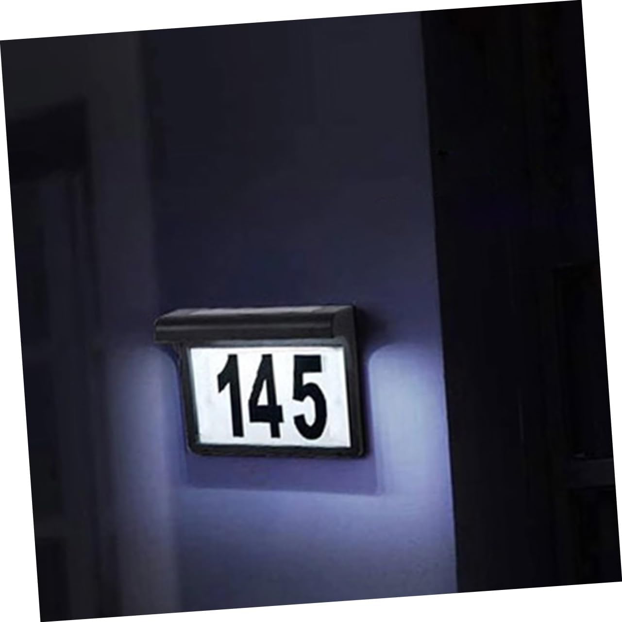 POPETPOP Led Solar Wall Light Solar Address Sign Doorplate Light House Numbers Decor