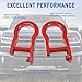 CARMOCAR Front Tow Hooks Replacement for Chevy Silverado GMC Sierra 1500 2007-2019 in Red Car Tow Hook Ring Front Lower Bumper Trailer Ring 84192871 Steel Alloy