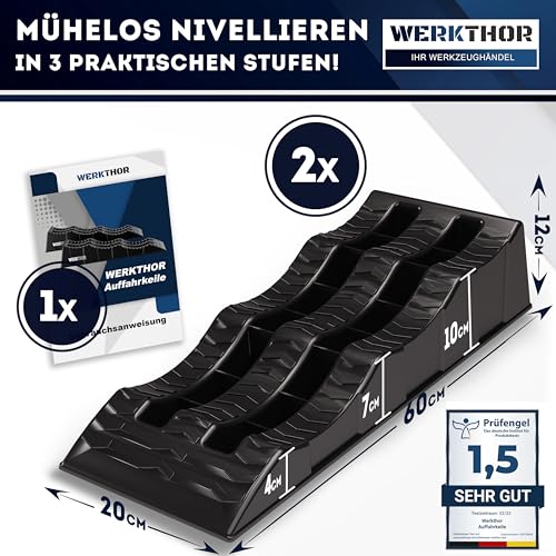 WERKTHOR Auffahrkeile für Wohnmobil - TEST SEHR GUT - [2er Set]...