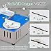ZMURED Mini Table Saw for Crafts, Mini Multi Functional Table Saw, Dual-Motor Control for Cutting Sanding, Engraving and Drilling Tool for Wood, Acrylic, Plastic, PCB