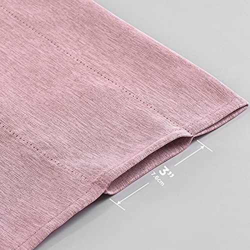 Dearl%K 3-Piece Faux Linen Woven Kitchen Curtain Set Rod Pocket Top,Blackout Short Curtain Valance And Tiers Set(52" X 15"+26"X 36" X2Pcs,Blush), Cafe Curtains For Small Window #TOP2