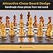Millennium ChessGenius Pro Wood Edition M818 – Electronic Chess Board with Handcrafted Wooden Pieces & 2200 ELO Adaptive AI Coach, Magnetic Travel Design & HighSensity Pressure Sensors