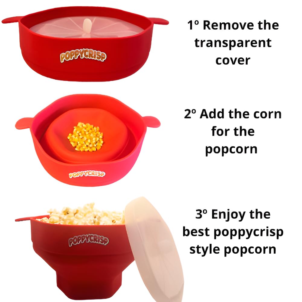 Cuenco plegable de silicona para palomitas, palomitero plegable y microondas, maquina de palomitas de maiz
