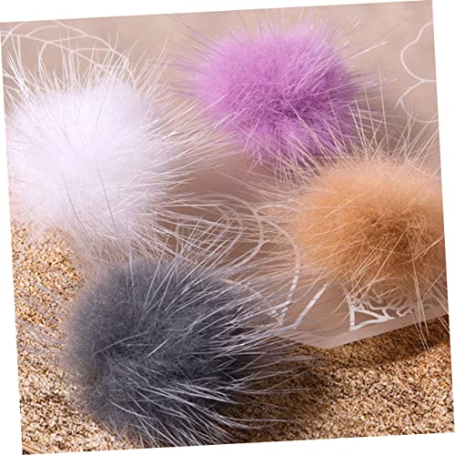 Beavorty 6Pcs Removedor De Arte Para Unhas Bola De Cabelo Trança Joias Enfeites De Unhas Joias Pompo
