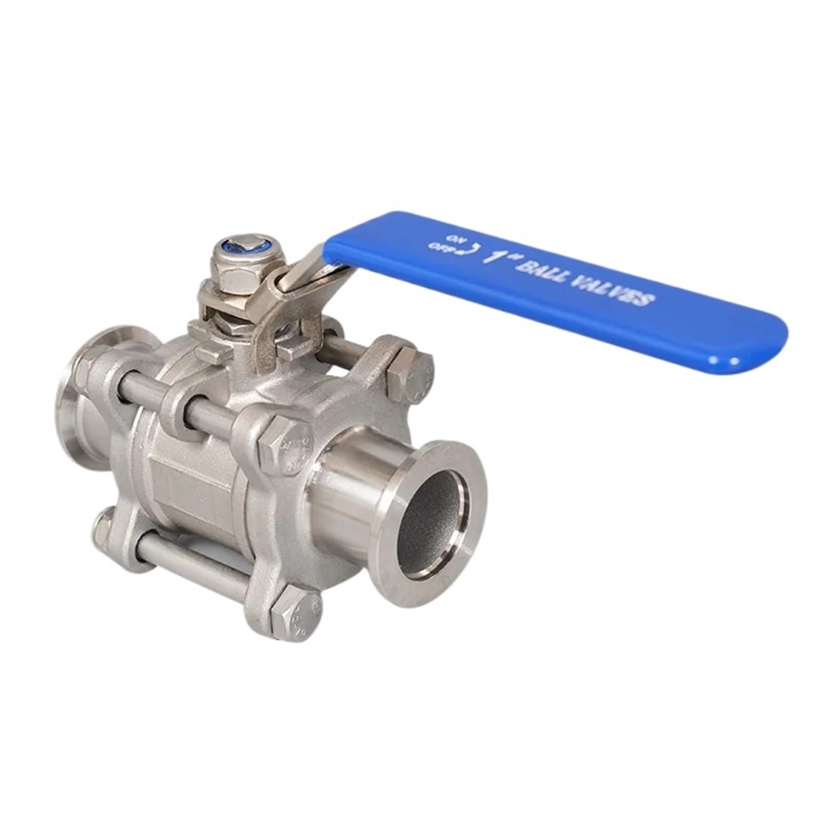 Válvula de Bola de Alto vacío KF de Acero Inoxidable KF16 KF25 KF40 KF50 SUS304, Brida de instalación rápida, válvula de Bola Manual de Tres Piezas | válvula solenoide(KF16)
