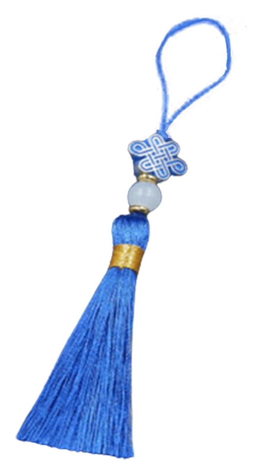 tassels, Chinese Sword Tassel Handmade For Tai Chi Kung Fu Multicolor(Blue)
