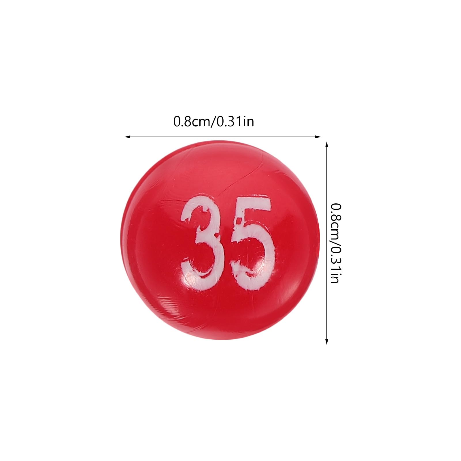 SHINEOFI Boule de Loto en Plastique Légère et Facile à Lire pour Jeu du Loto, Accessoires de Ballons de Jeu pour Ambiance de Fête et Activités de Bingo