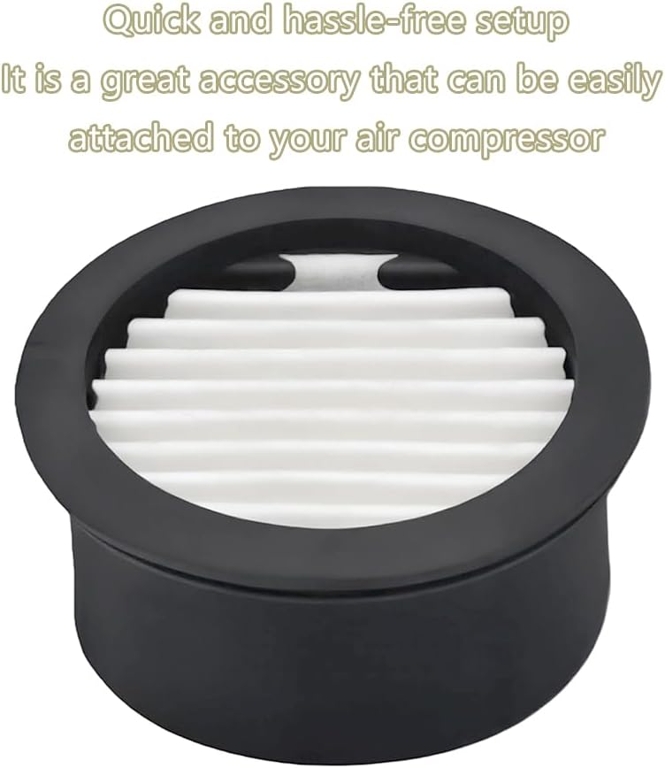 6 Pcs Air Compressor Filter Elements, Intake Filter Silencer Elements Sound Muffler Parts for Air Compressor Filter Noise Muffler Elements Blowers Generators Exhaust Ports