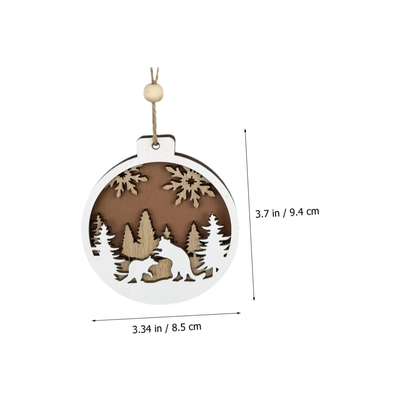 GLEAVI 5 Sätze Hölzerne Geschnitzte Weihnachtsbälle Christbaumschmuck Weihnachtsdekorationen Gnom Weihnachtsbaumschmuck Zum Aufhängen Baum Hängende Ornamente 6 Stück * 5