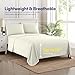 1500 Supreme Collection California King Sheet Sets Ivory - Luxury Hotel Bed Sheets and Pillowcase Set for California King Mattress - Extra Soft, Elastic Corner Straps, Deep Pocket Sheets Ivory