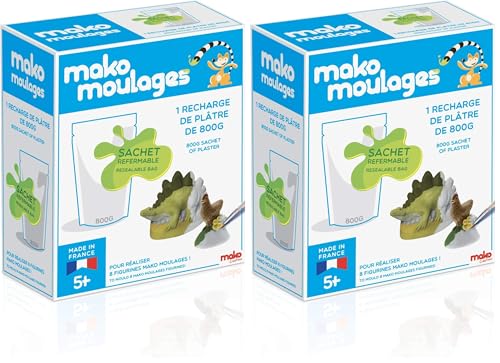 Dujardin - Mako Créations - Recharge de Pltre - Kit de Loisirs Créatifs, Blanc (Lot de 2)