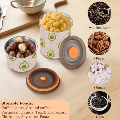 Contenedor de café hermético acero inoxidable 900 ml miniatura 5