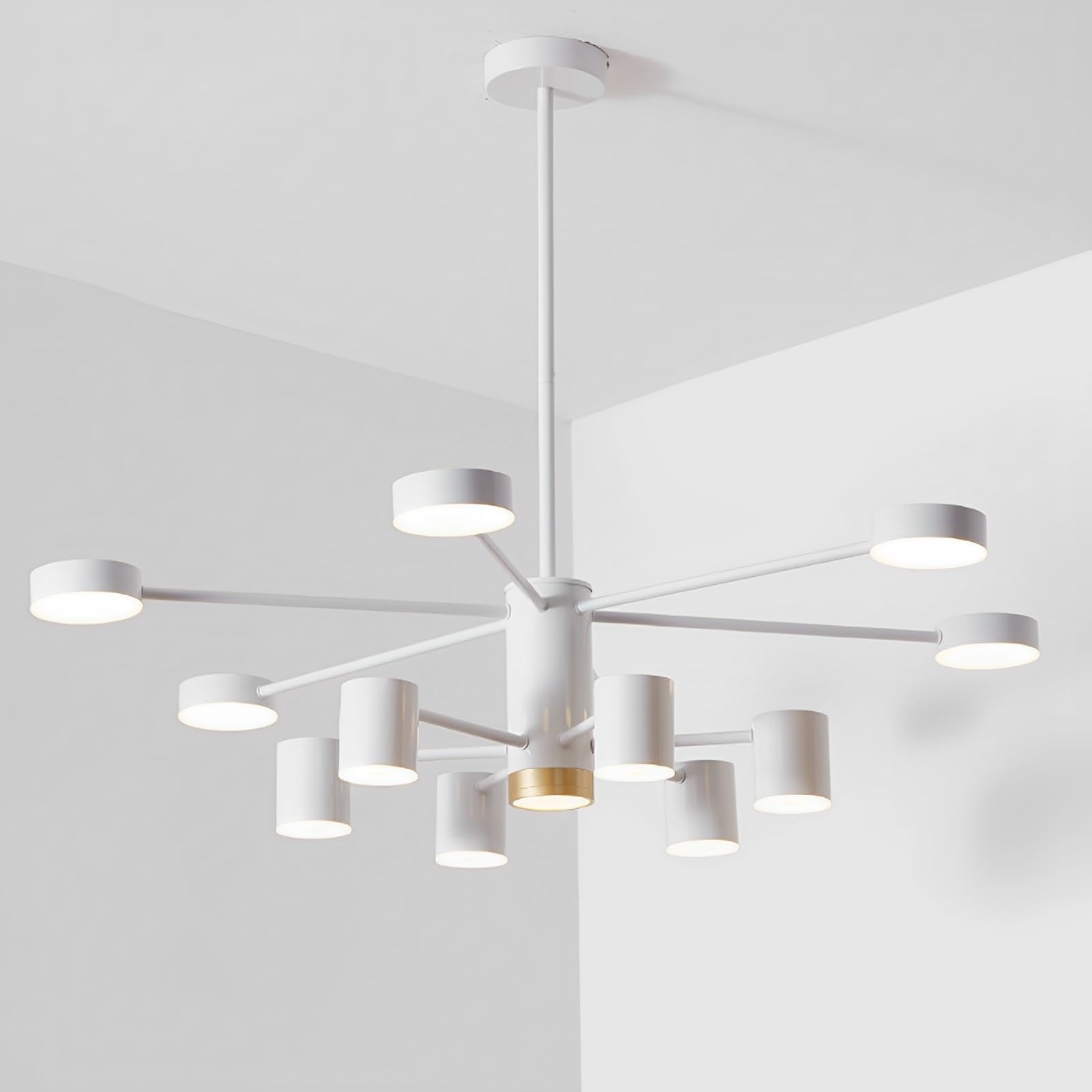 Luminaire minimaliste blanc plafonnier LED moderne en métal durable