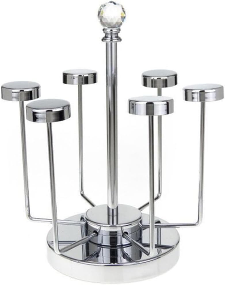 Stainless Steel Wine Glass Holder with Non Slip Mat, Upside down Rack